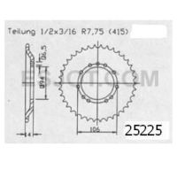 Rozeta pro Ktm 50 Sx